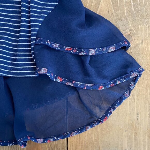 Kim‎ & Cami Tunic Tank Top Striped L Made in USA - Picture 2 of 7